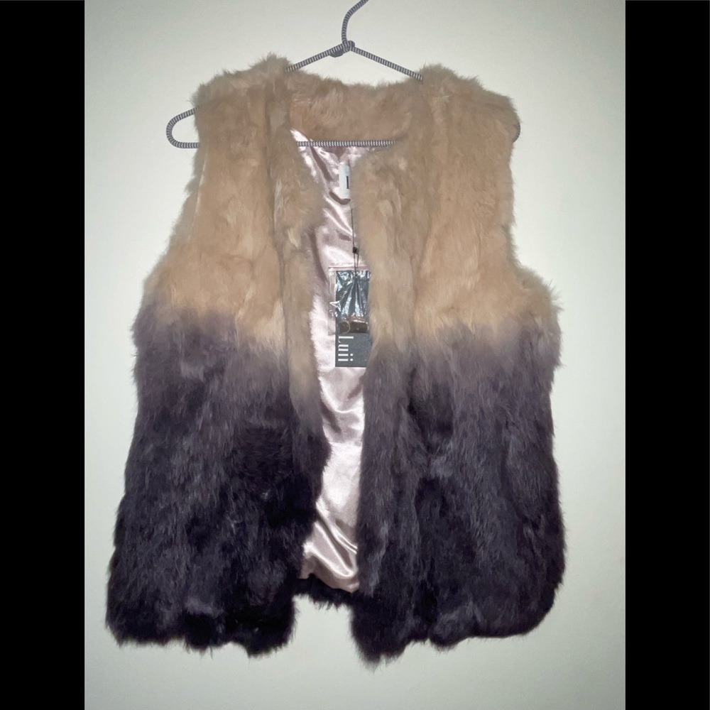 NWT Luii ,  Rabbit fur vest